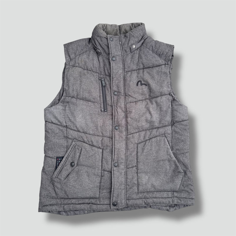 Sourced limited accessories and clothes Evisu grey winter vest – Secondhand Streetwear