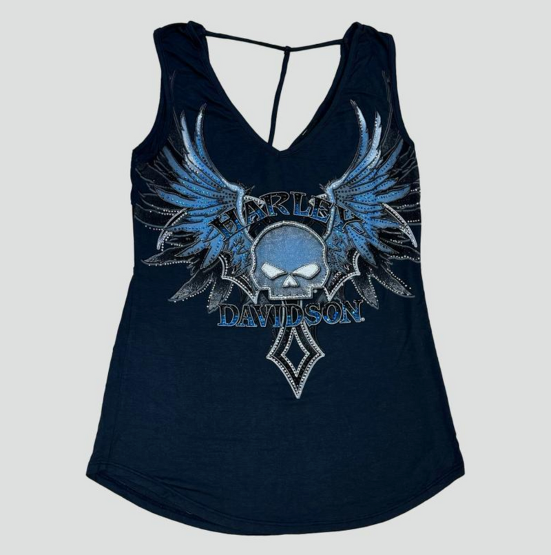 Sourced limited accessories and clothes Harley Davidson skull tee – Secondhand Streetwear