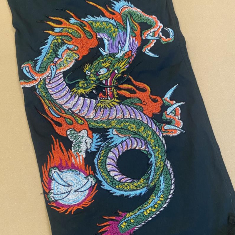 Detailansicht: Sourced limited accessories and clothes Ed Hardy x Urban Outfitters pants – Logo, Nähte oder Material