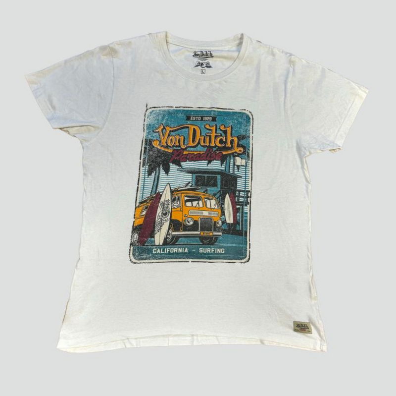 Sourced limited accessories and clothes Von Dutch surf tee – Secondhand Streetwear