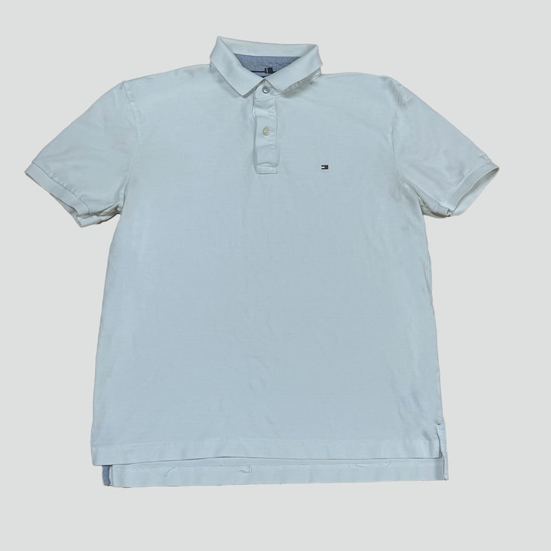 Sourced limited accessories and clothes tommy Hilfiger white polo – Secondhand Streetwear