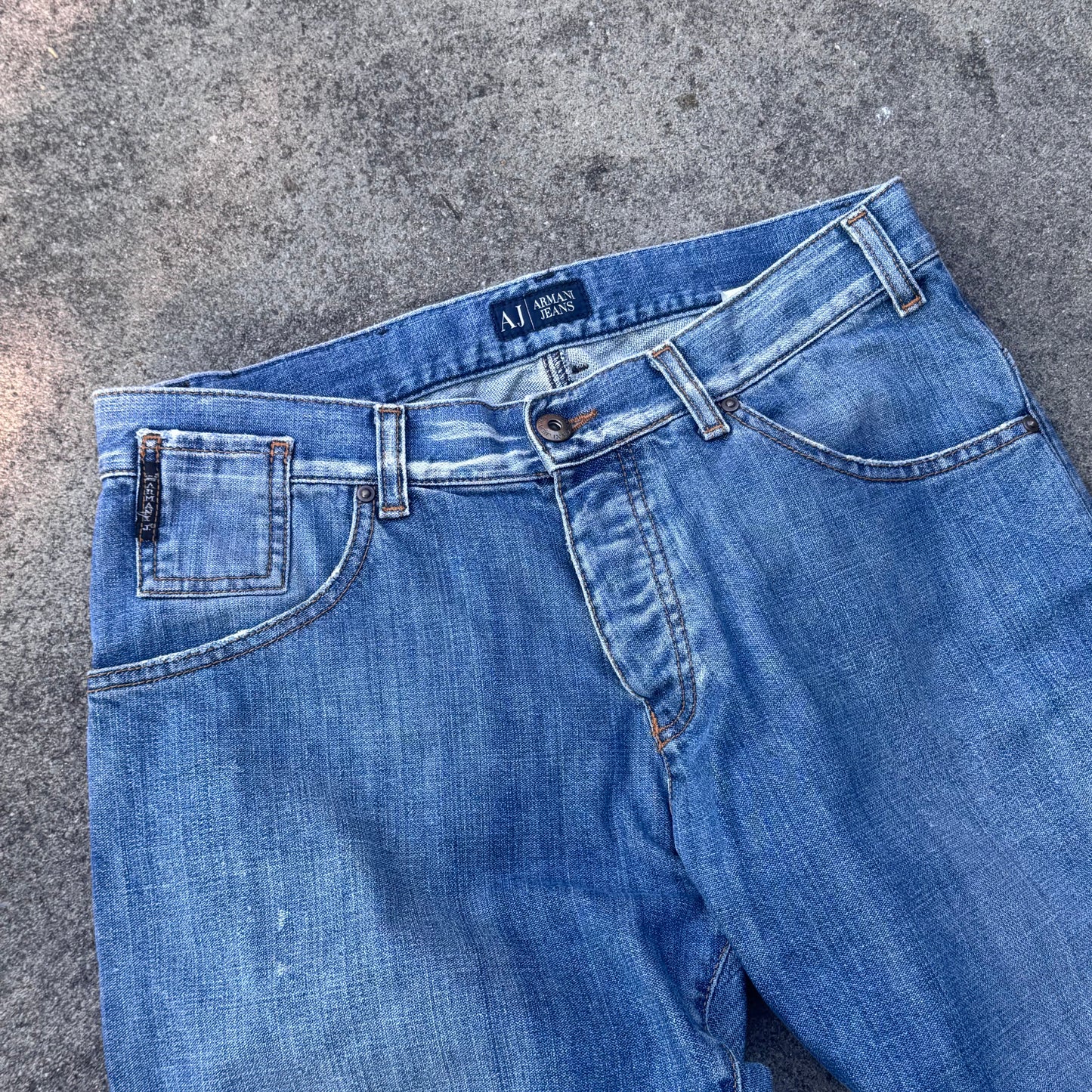 Armani Jeans vintage straight leg denim – Close-up 5