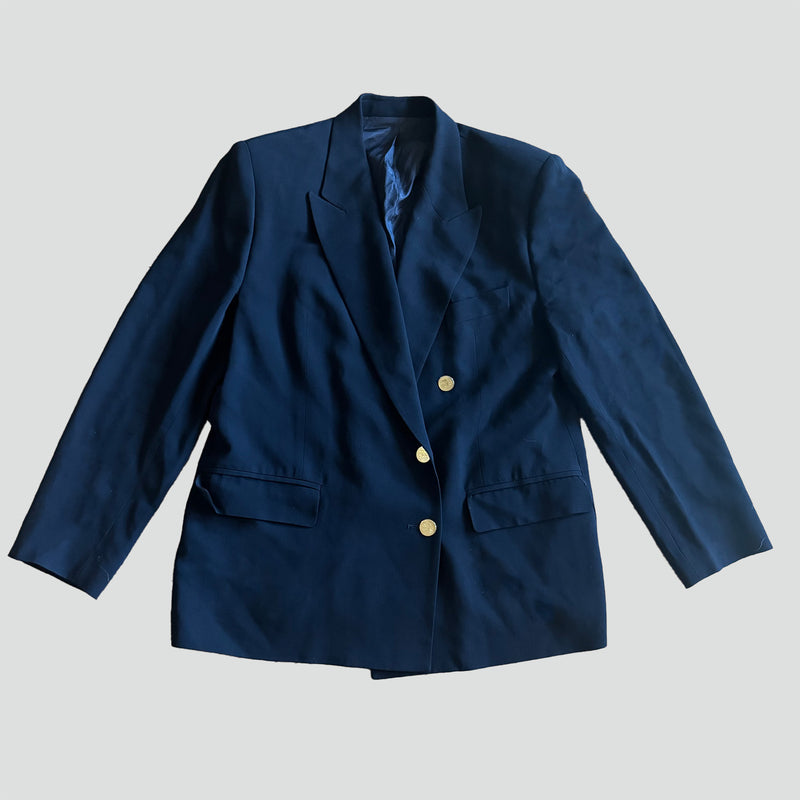 Sourced limited accessories and clothes Burberry blazer in dark blue – Secondhand Streetwear