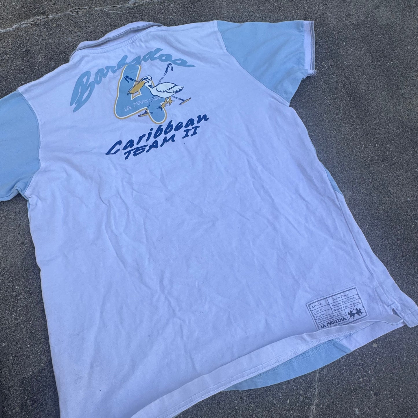 La Martina Pelican vintage poloshirt – Close-up 4