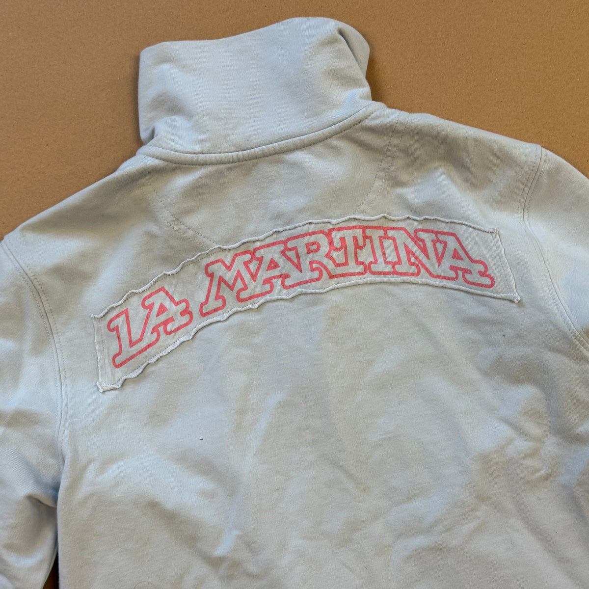 La Martina St. Tropez zip-up skyblue – Close-up 3