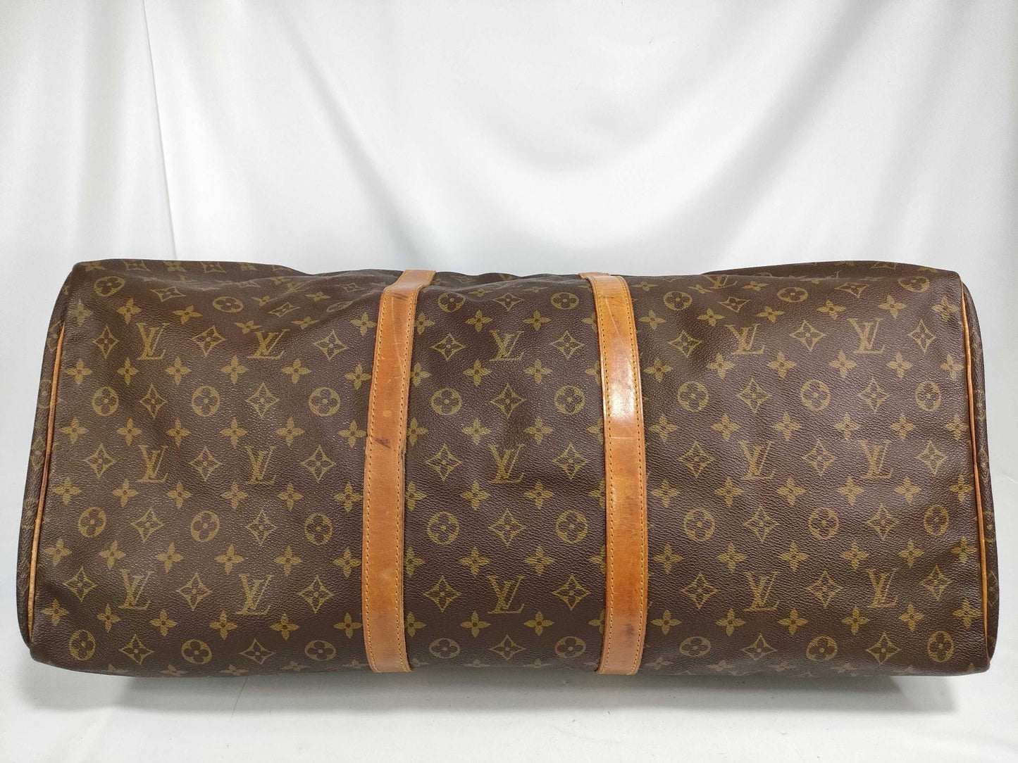 Louis Vuitton Keepall 55 monogram leather bag