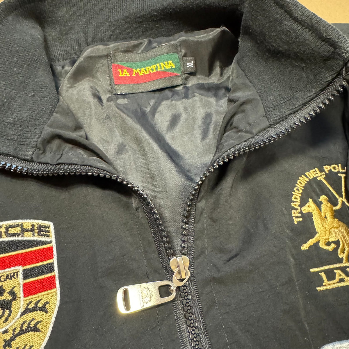 La Martina Porsche 2008 black rain jacket