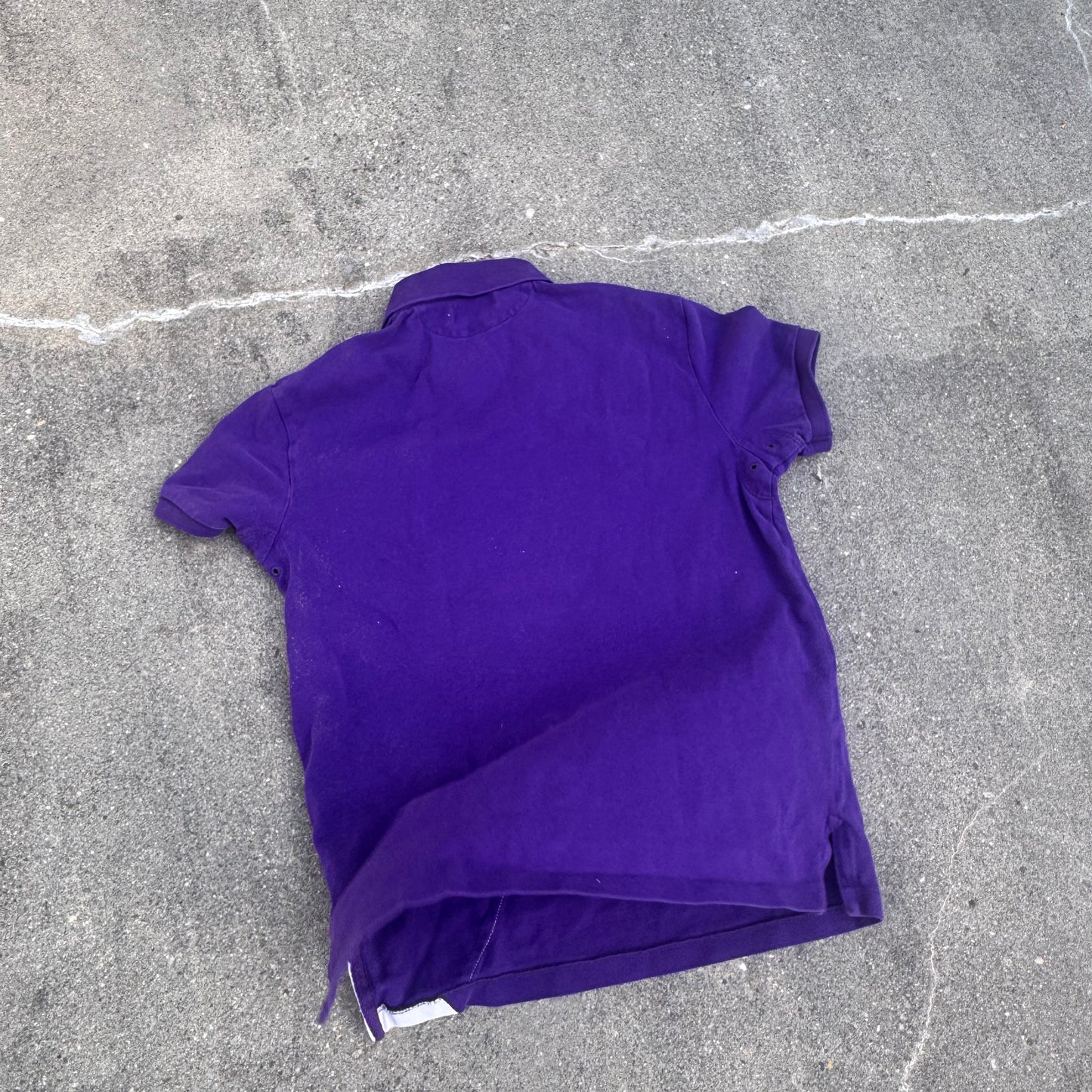 Polo Ralph Lauren purple vintage poloshirt – Close-up 4