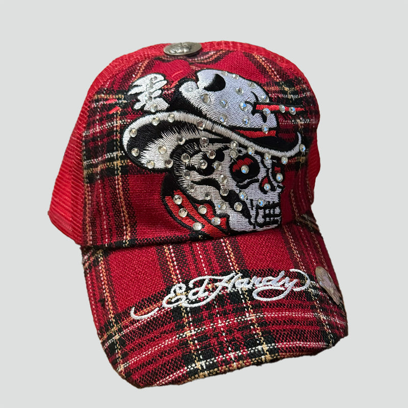 Sourced limited accessories and clothes Red Ed Hardy cap – Secondhand Streetwear
