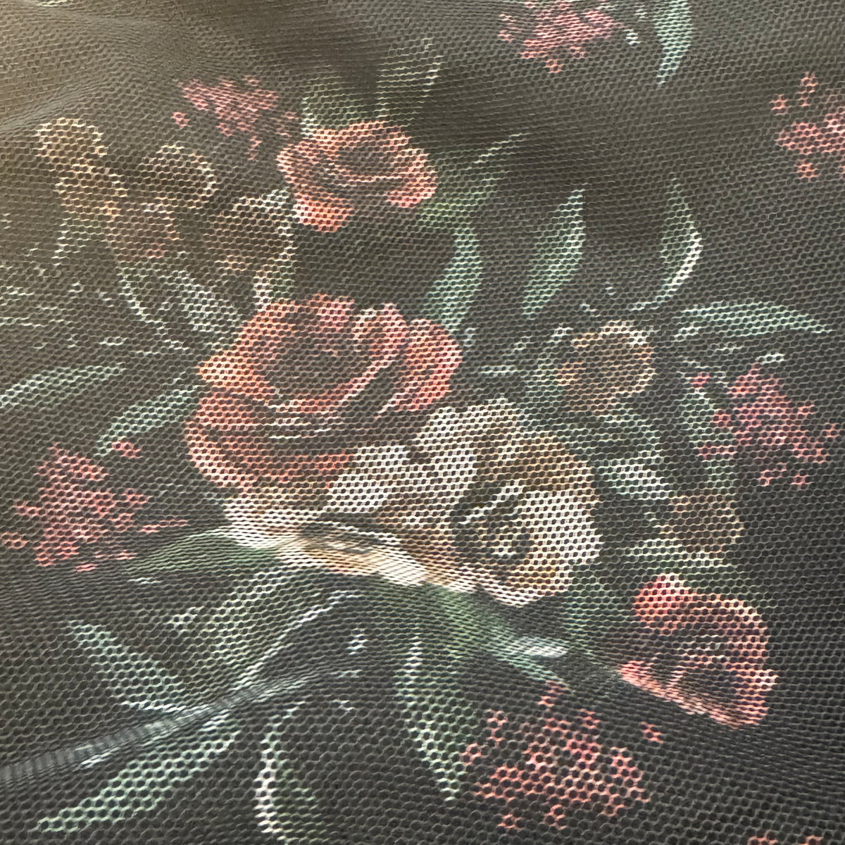 Vintage "BLACK ROSES" women's dress – Close-up 5