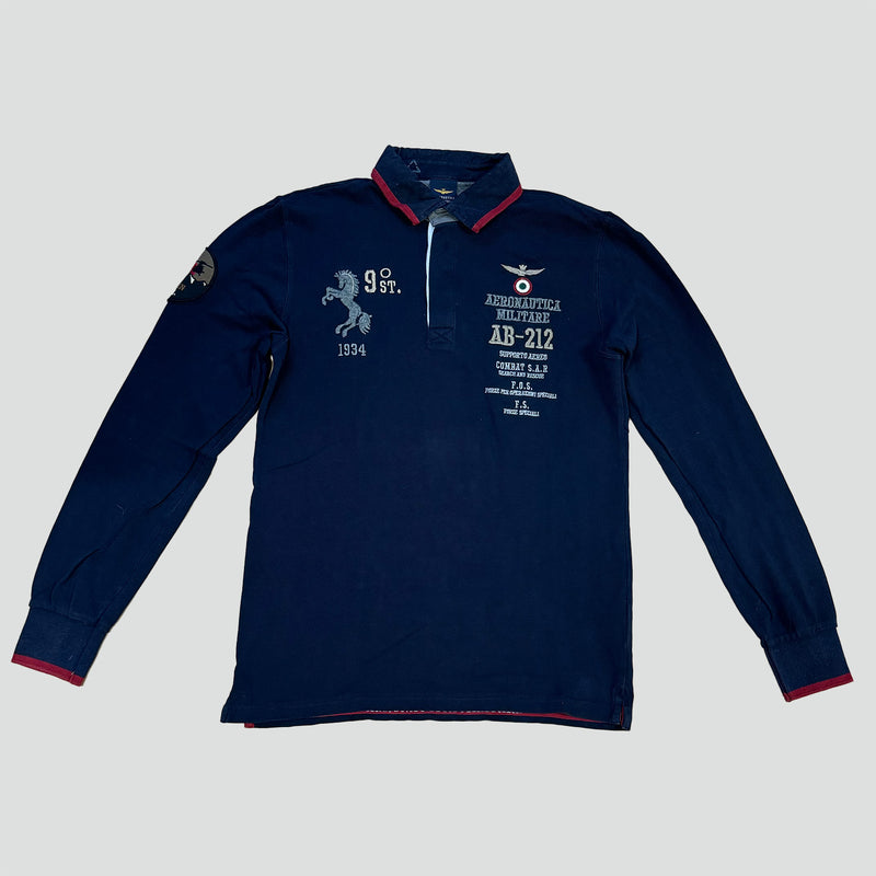 Sourced limited accessories and clothes Aeronautica Militare long-sleeve polo – Secondhand Streetwear