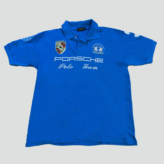 La Martina Light Blue Porsche Polo