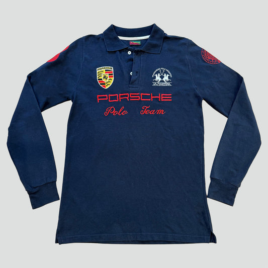 La Martina Porsche Stuttgart long-sleeve pol