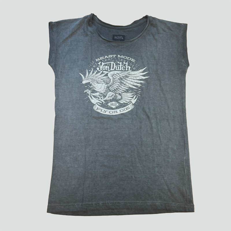 Sourced limited accessories and clothes Von Dutch sleeveless t-shirt in vintage style – Secondhand Streetwear