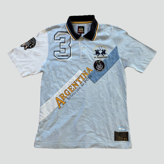 La Martina Argentina sky blue poloshirt