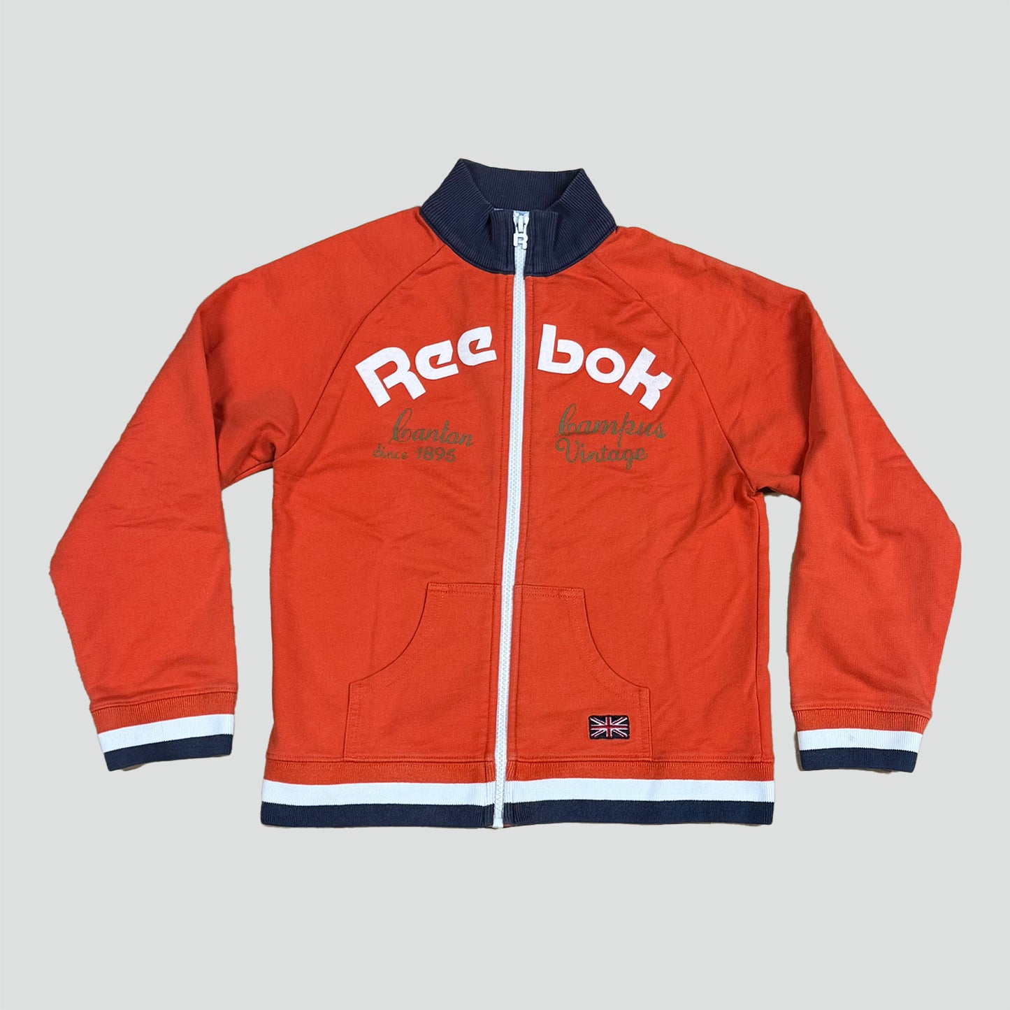 Reebok orange vintage zip-up