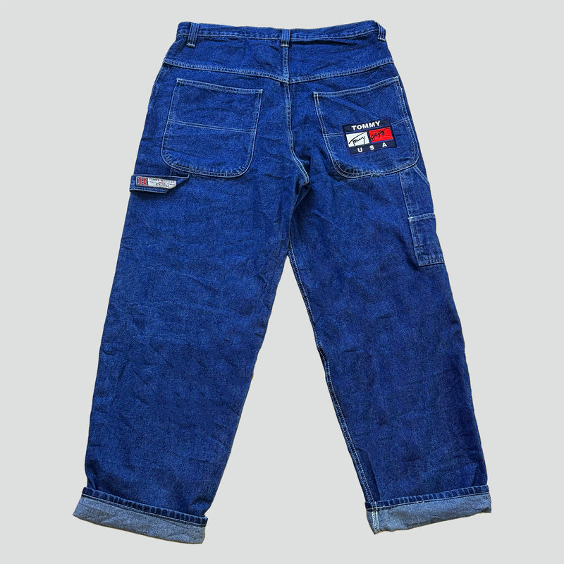 Sourced limited accessories and clothes Ultra baggy Tommy Hilfiger large jeans – Secondhand Streetwear