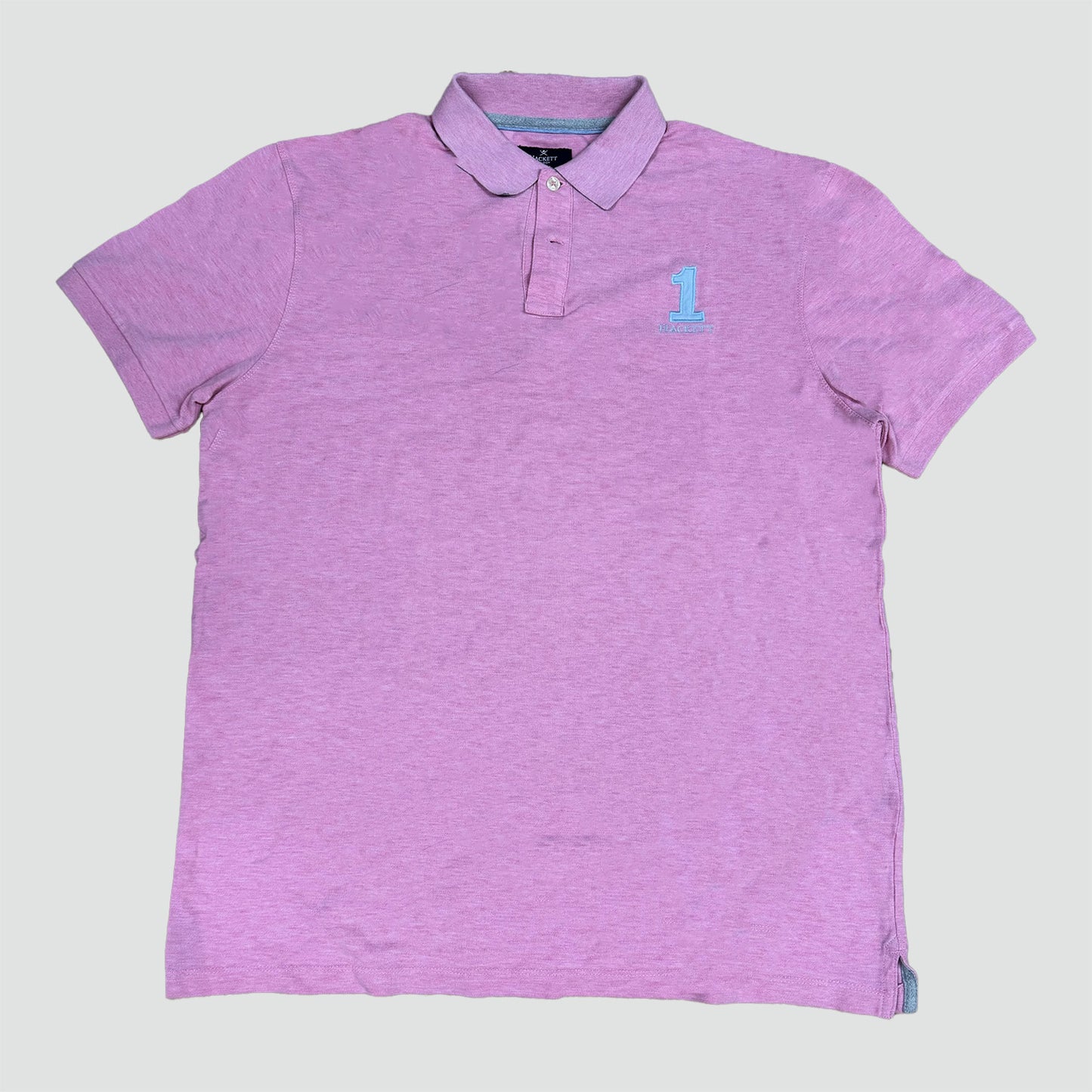 Hackett London number 1 classic pink polo