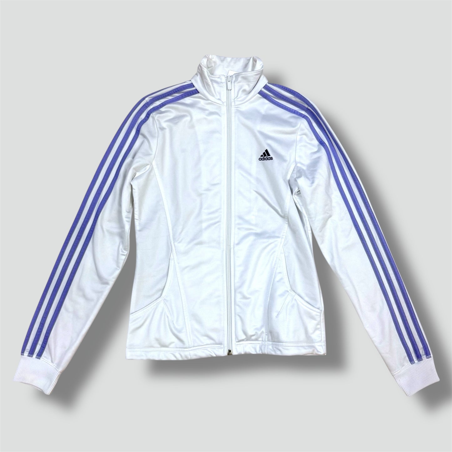 Adidas white women’s track jacket