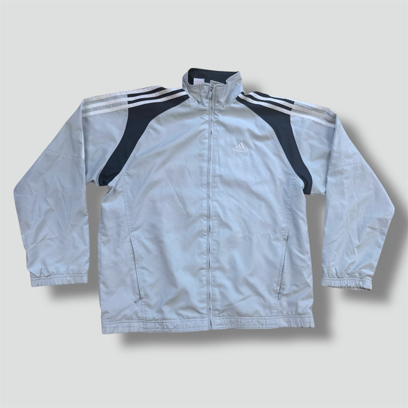 Sourced limited accessories and clothes Adidas grey vintage track jacket – Secondhand Streetwear