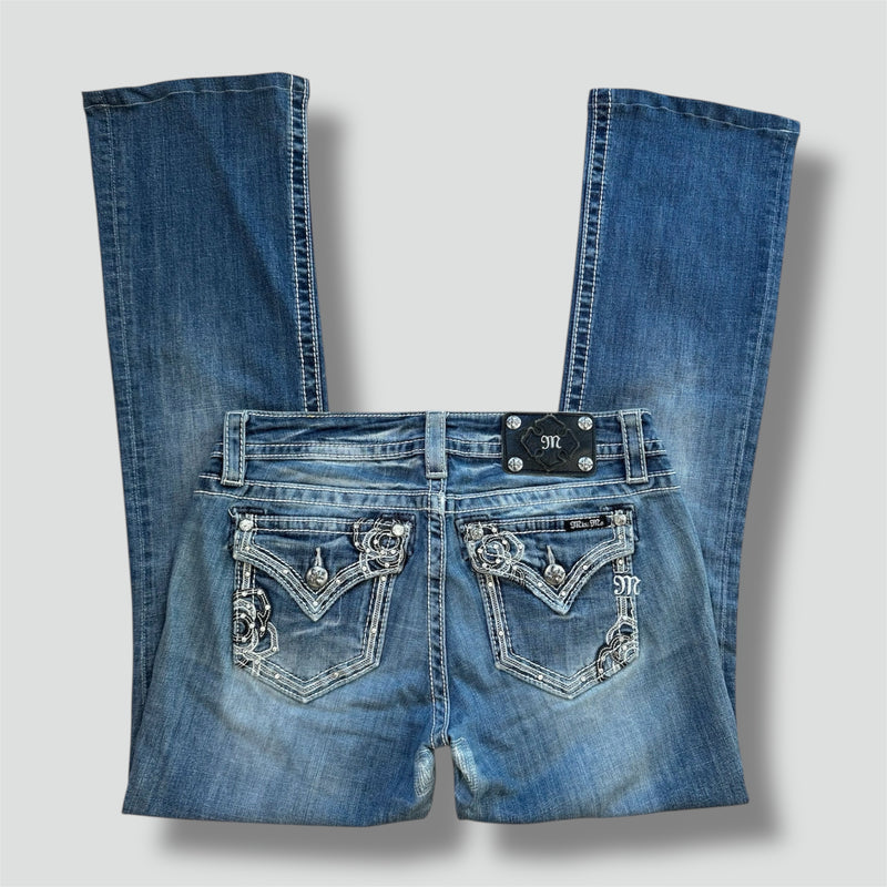 Sourced limited accessories and clothes Miss Me Y2K vintage wide leg jeans – Secondhand Streetwear