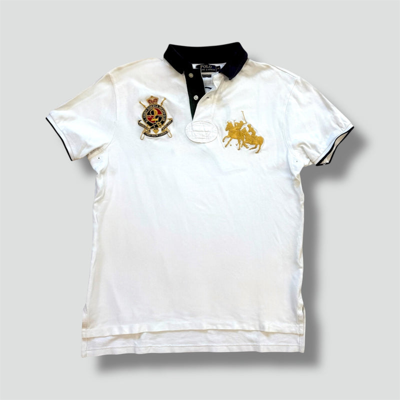 Sourced limited accessories and clothes Polo Ralph Lauren Country Riders white poloshirt – Secondhand Streetwear