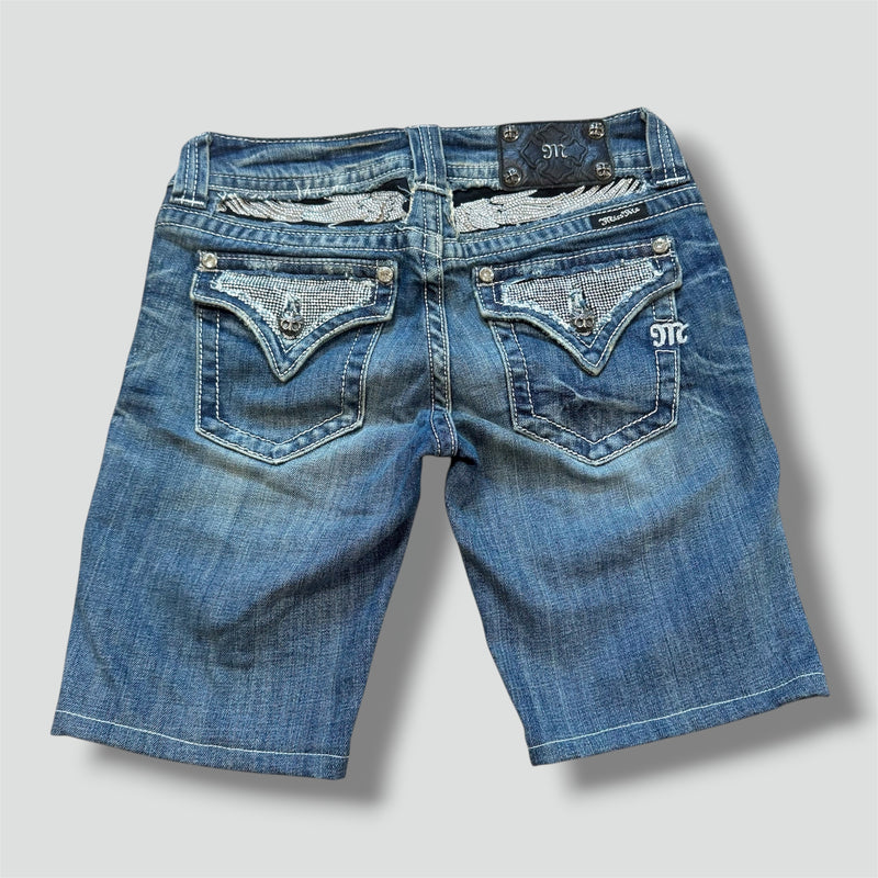 Sourced limited accessories and clothes Y2K Miss Me vintage rhinestone shorts – Secondhand Streetwear
