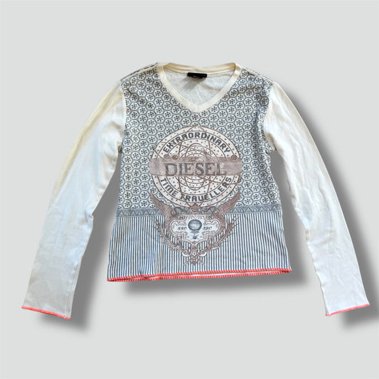 Diesel Extraordinary Time Travellers graphic longsleeve