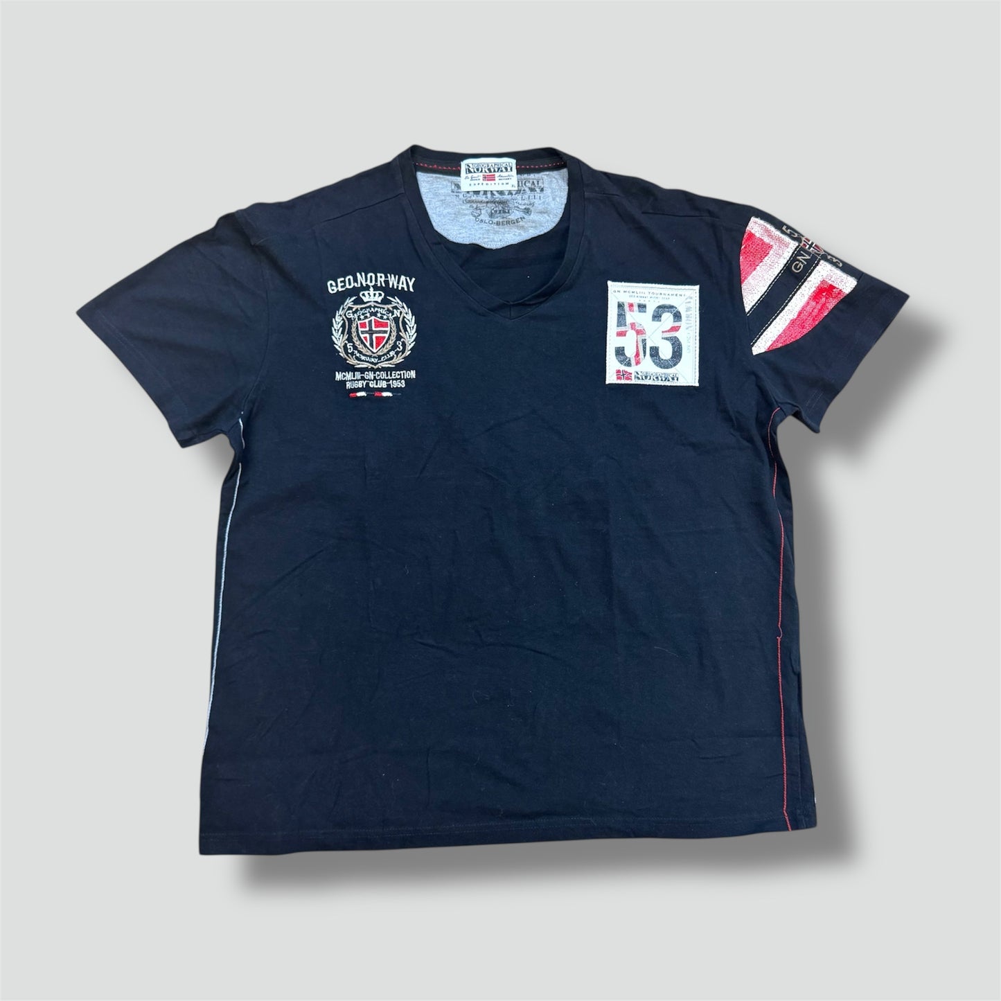 Vintage Rugby team t-shirt by Geographical Norway