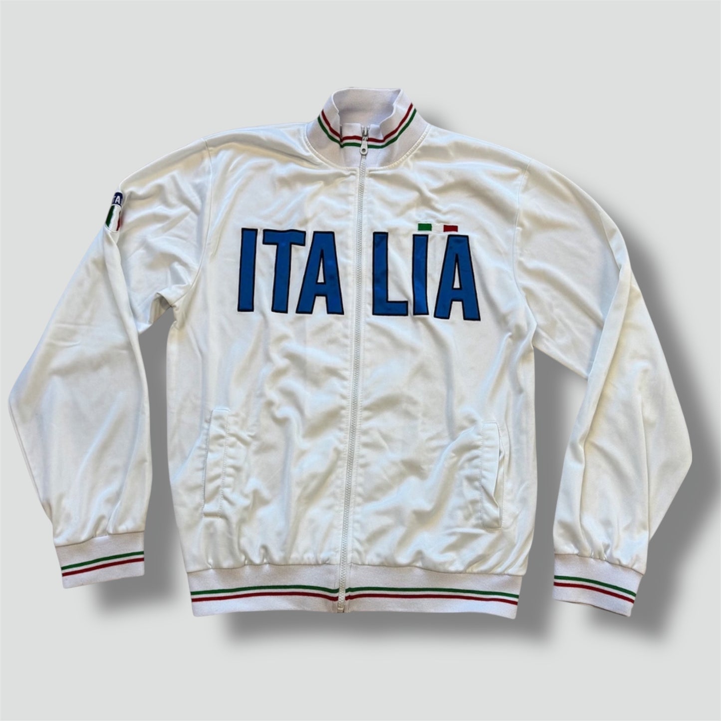 Italia streetwear white track jacket