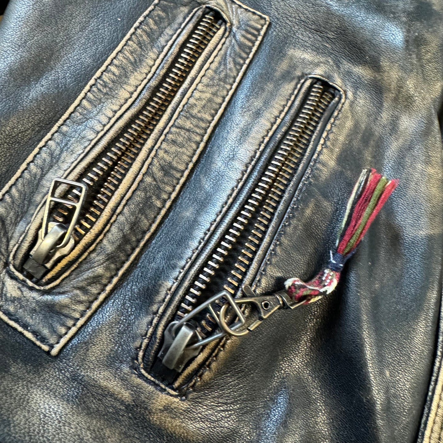 Aviatrix vintage brown 90s leather jacket
