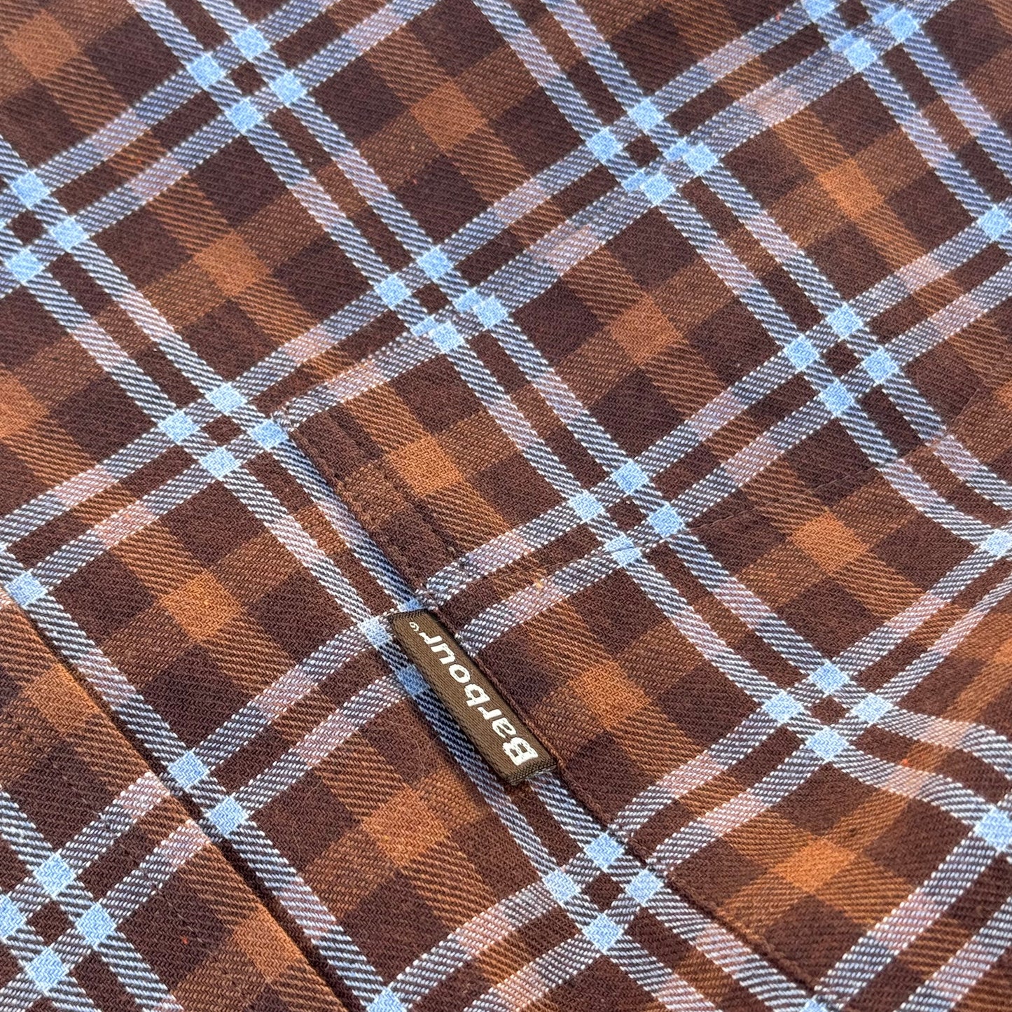 Barbour vintage checkered brown shirt