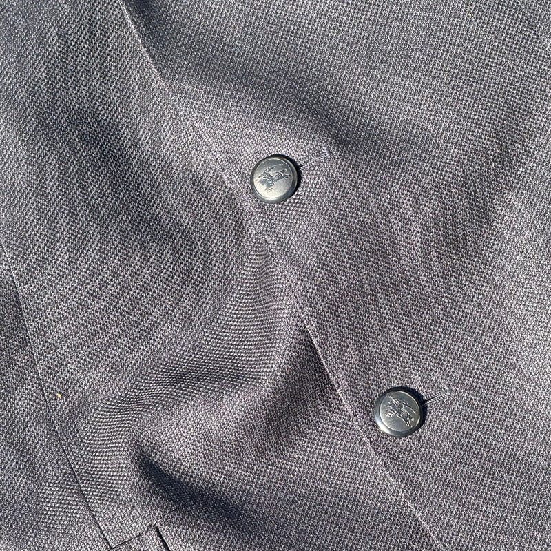 Detailansicht: Sourced limited accessories and clothes Burberry vintage men’s wool blazer – Logo, Nähte oder Material