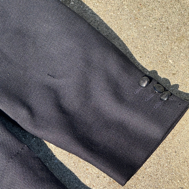 Detailansicht: Sourced limited accessories and clothes Burberry vintage men’s wool blazer – Logo, Nähte oder Material