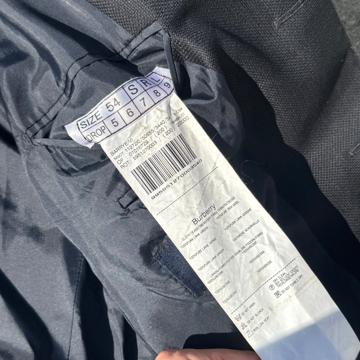 Burberry vintage men’s wool blazer