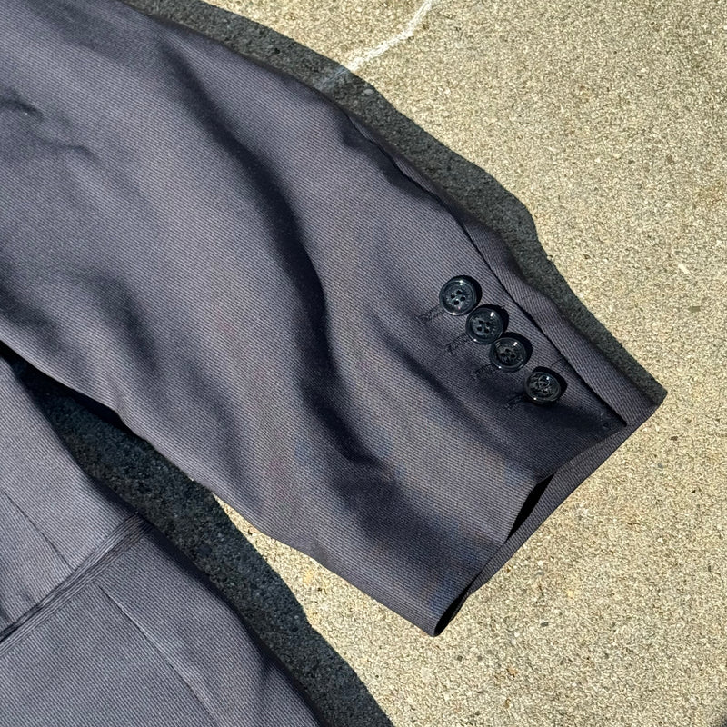 Detailansicht: Sourced limited accessories and clothes Burberry London grey vintage men’s blazer – Logo, Nähte oder Material