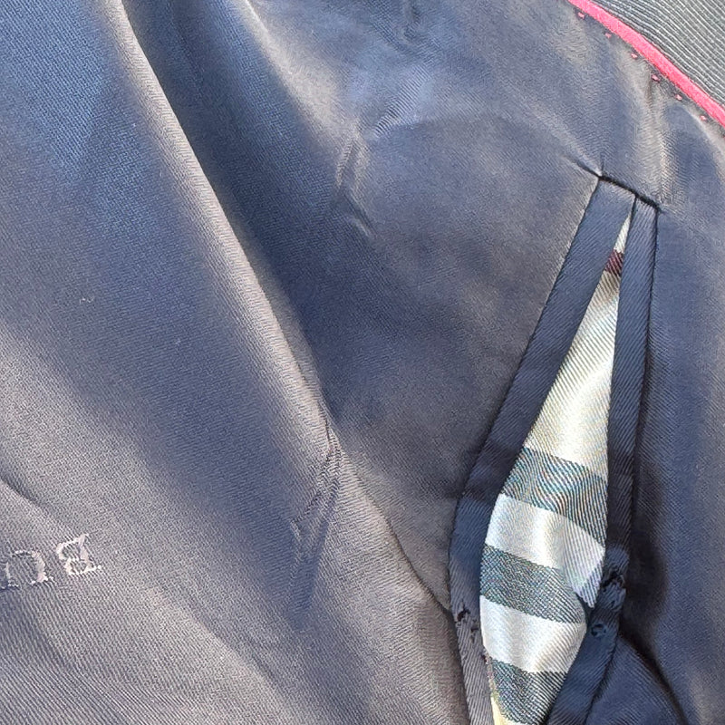 Detailansicht: Sourced limited accessories and clothes Burberry London grey vintage men’s blazer – Logo, Nähte oder Material