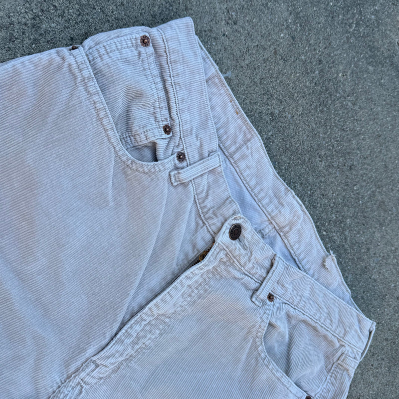 Detailansicht: Sourced limited accessories and clothes Levi Strauss vintage striped pants – Logo, Nähte oder Material