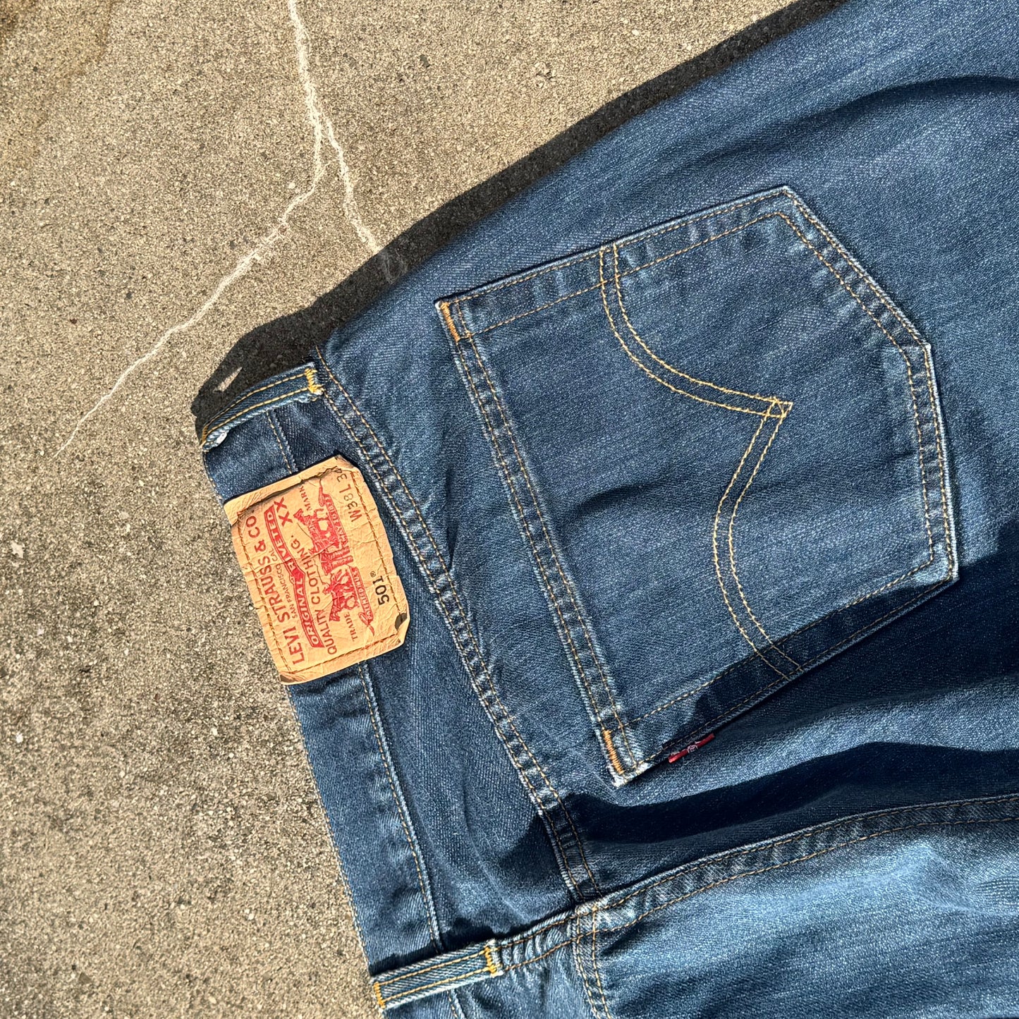 Levi Strauss vintage straight leg denim jeans