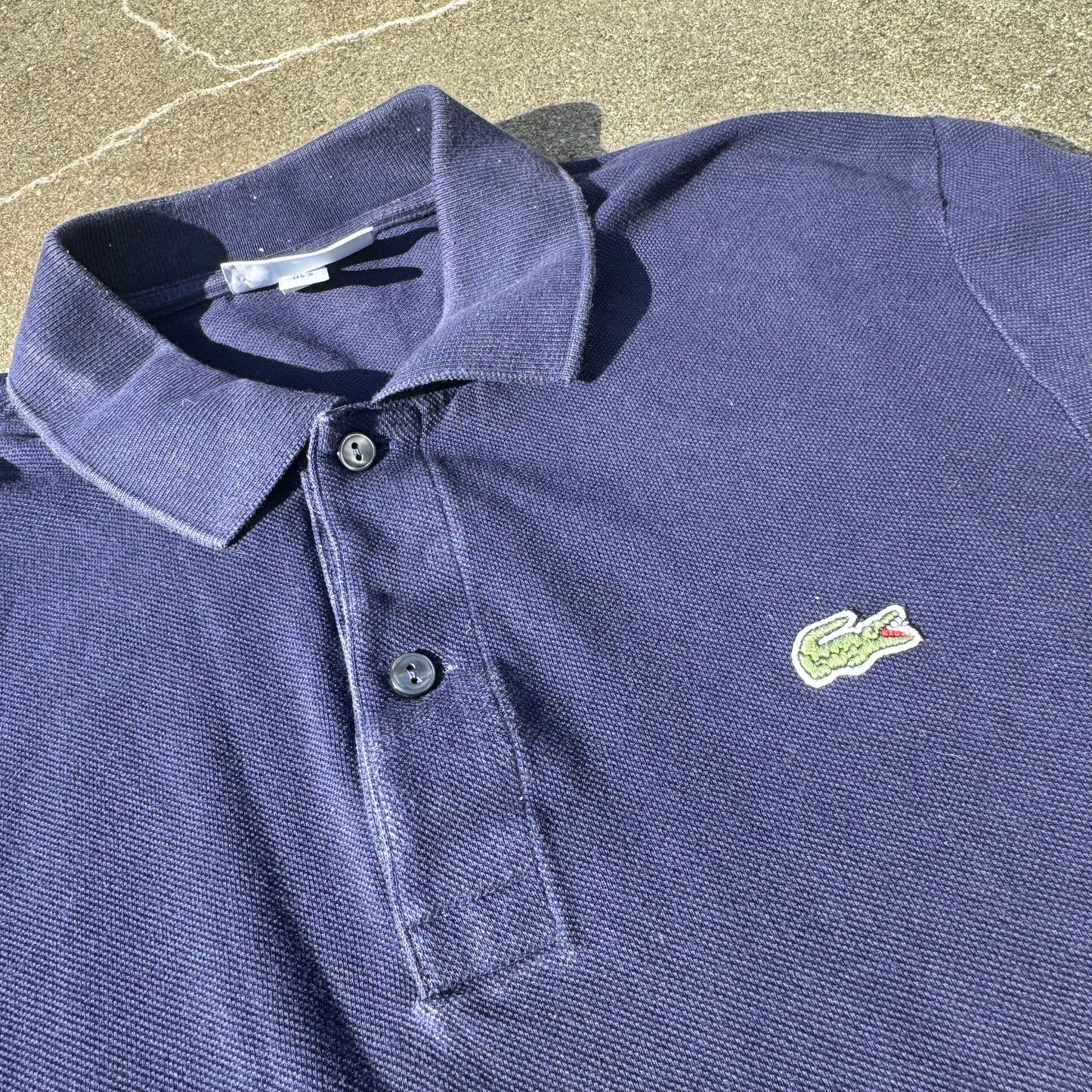 Lacoste vintage navy blue longsleeve polo
