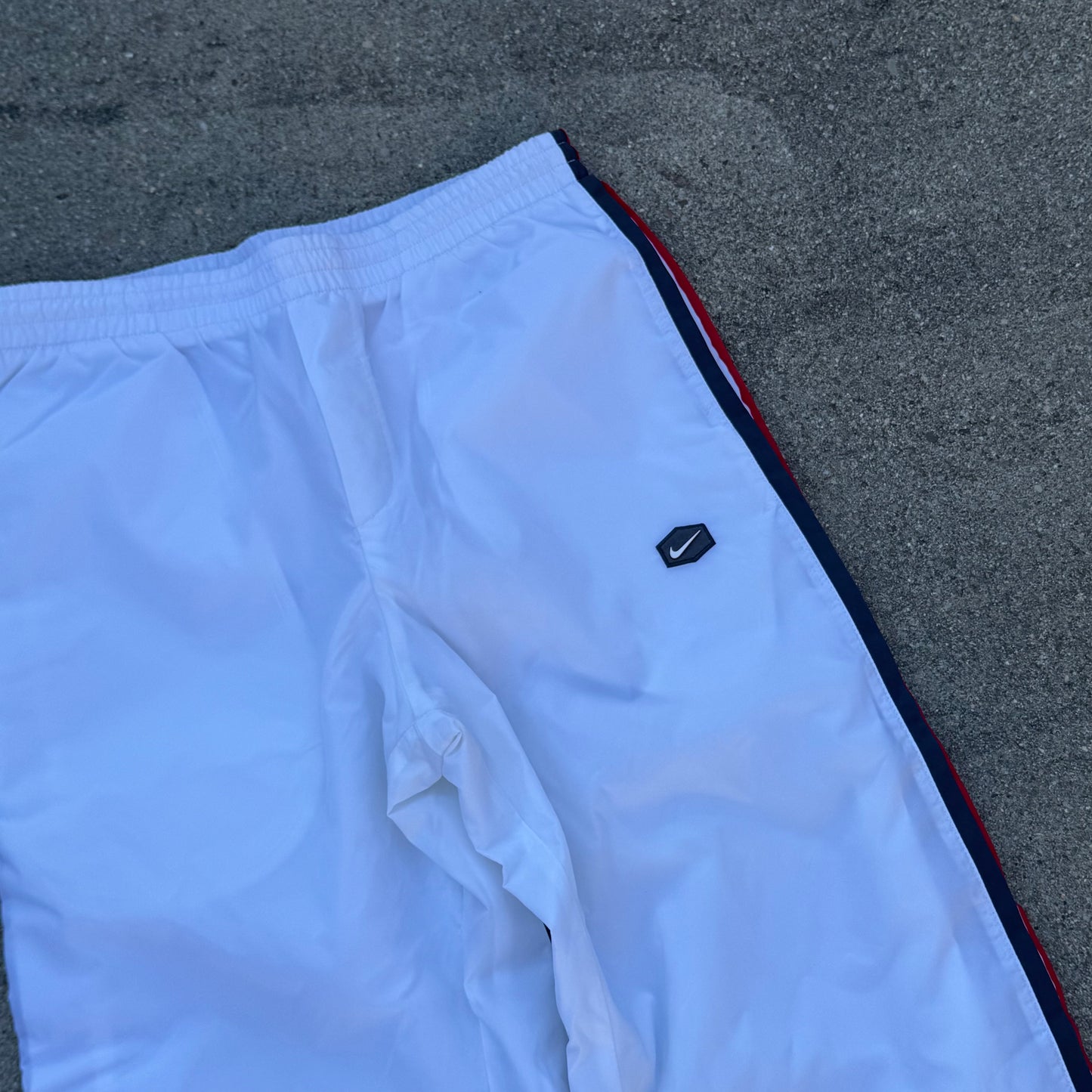Nike vintage white streetwear track pants
