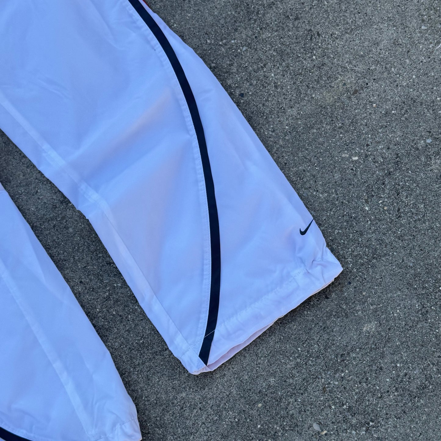 Nike vintage white streetwear track pants