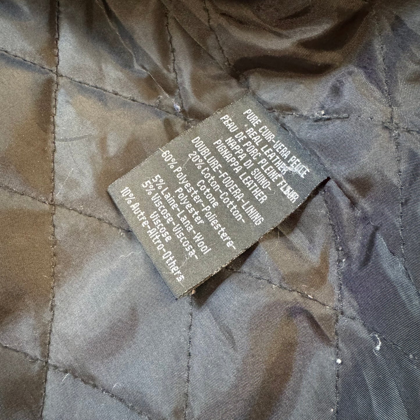 Vintage leather coat from L’Homme moderne