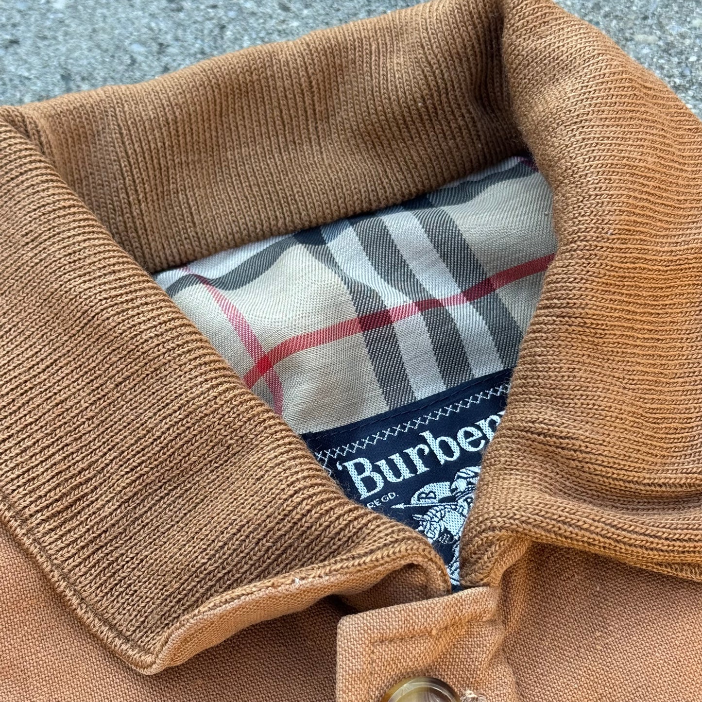 Burberry vintage cotton harrington jacket