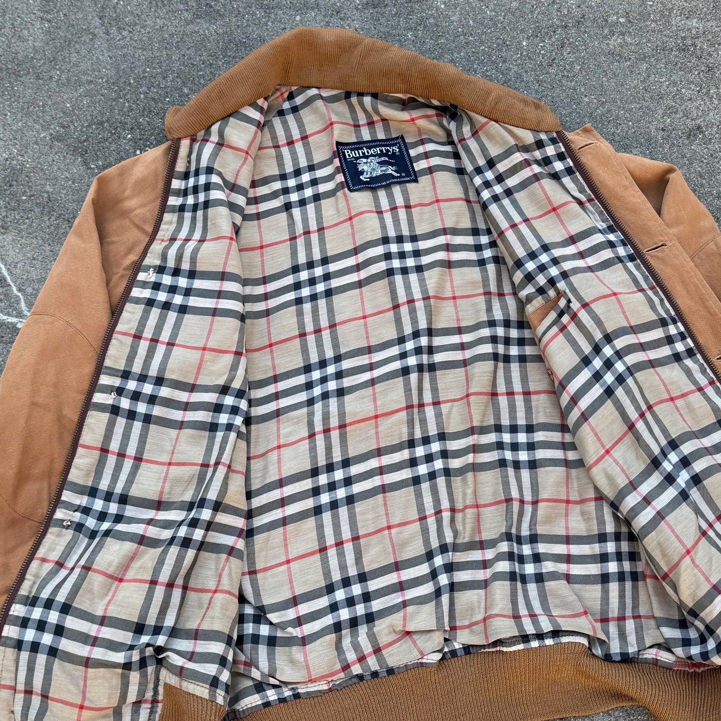 Burberry vintage cotton harrington jacket