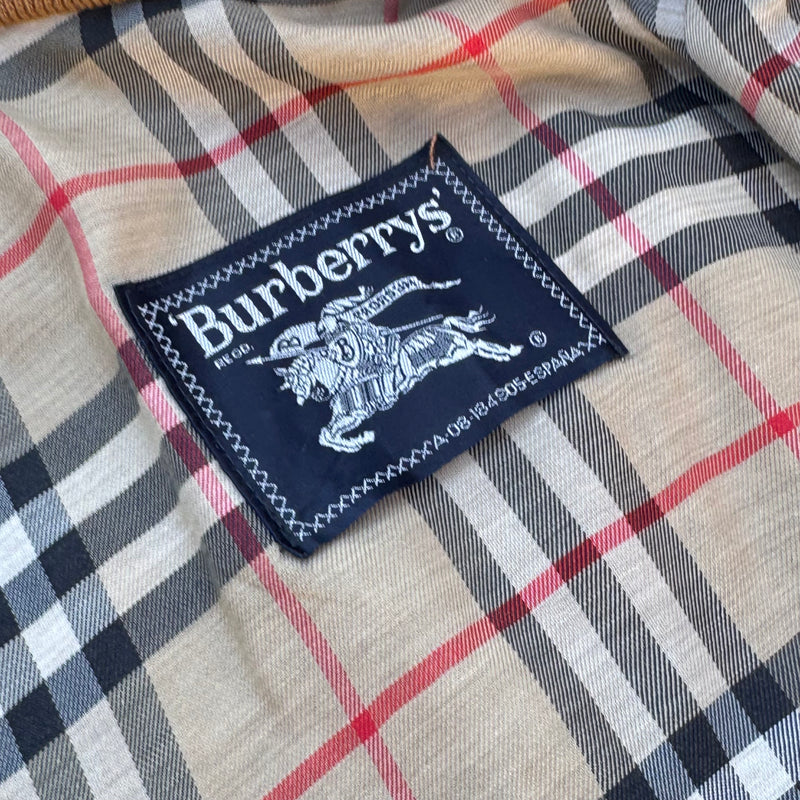 Detailansicht: Sourced limited accessories and clothes Burberry vintage cotton harrington jacket – Logo, Nähte oder Material