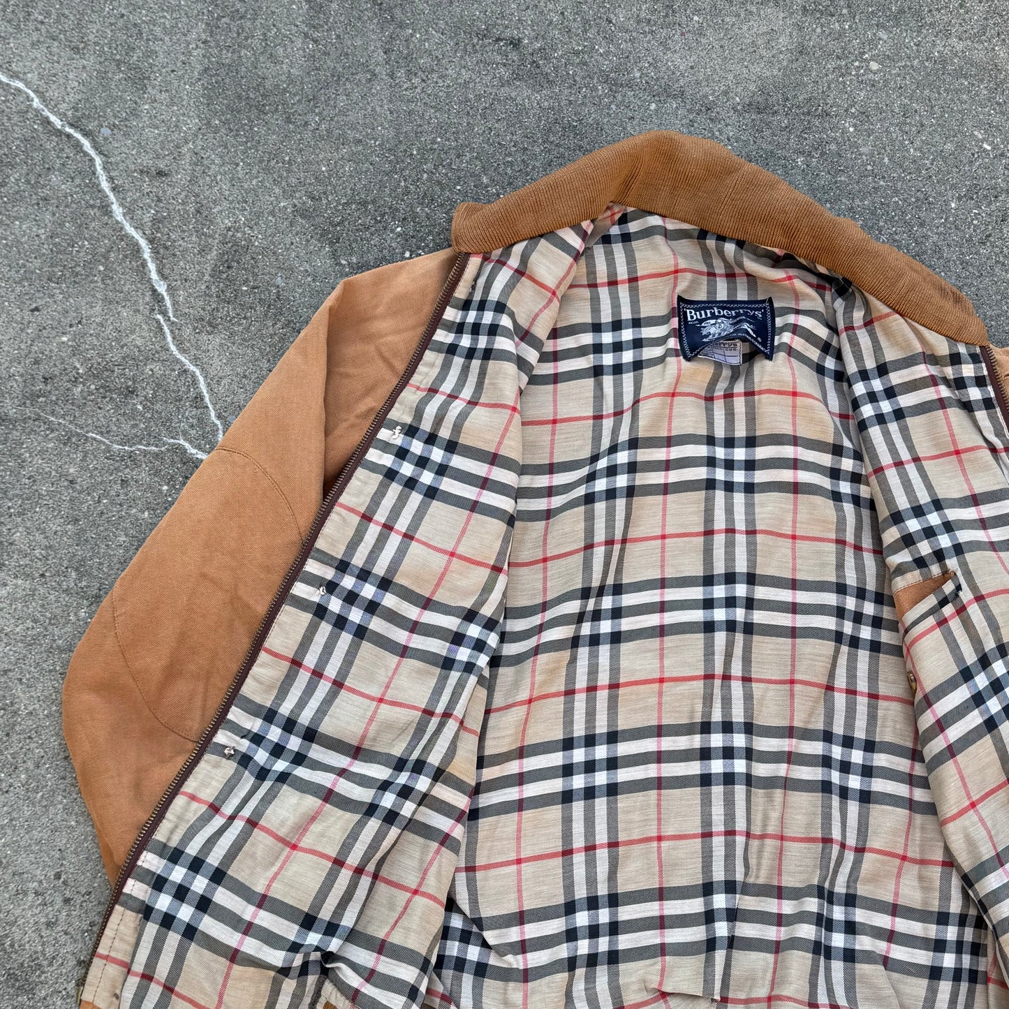 Burberry vintage cotton harrington jacket