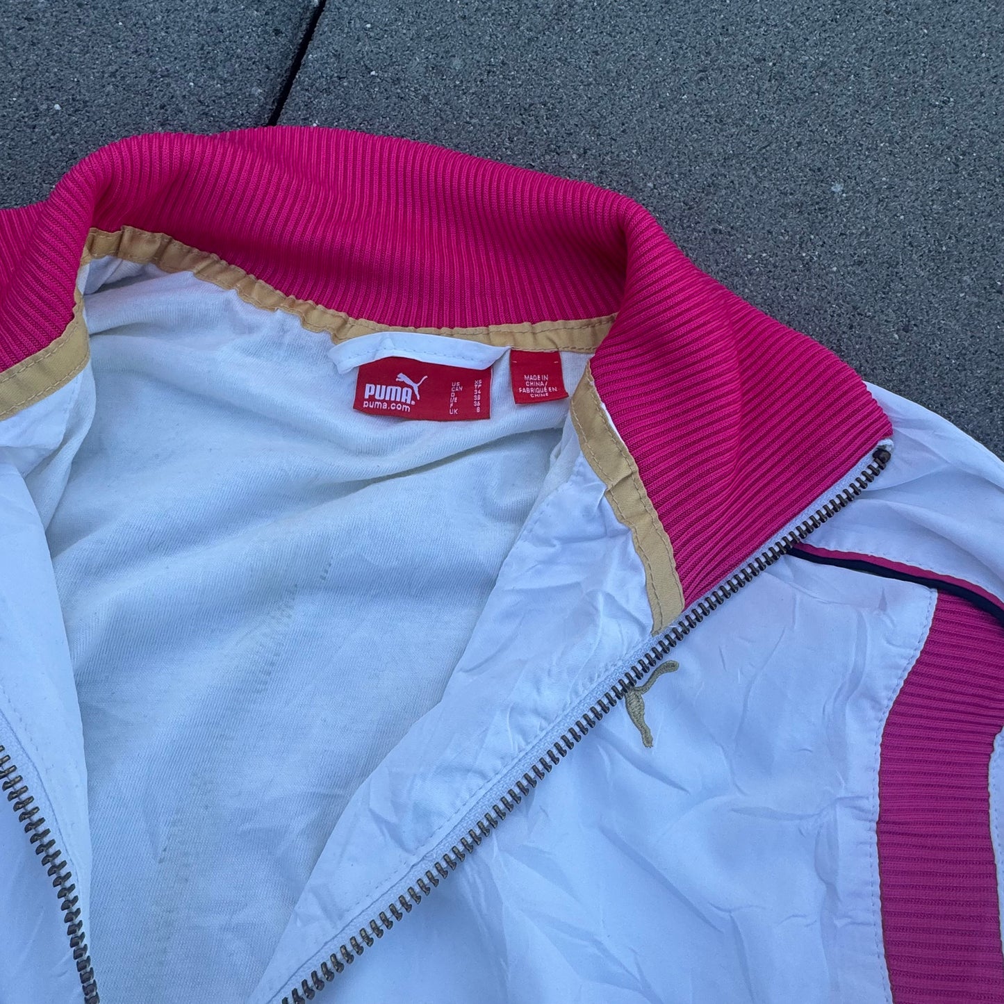 Puma Y2K white women’s track jacket