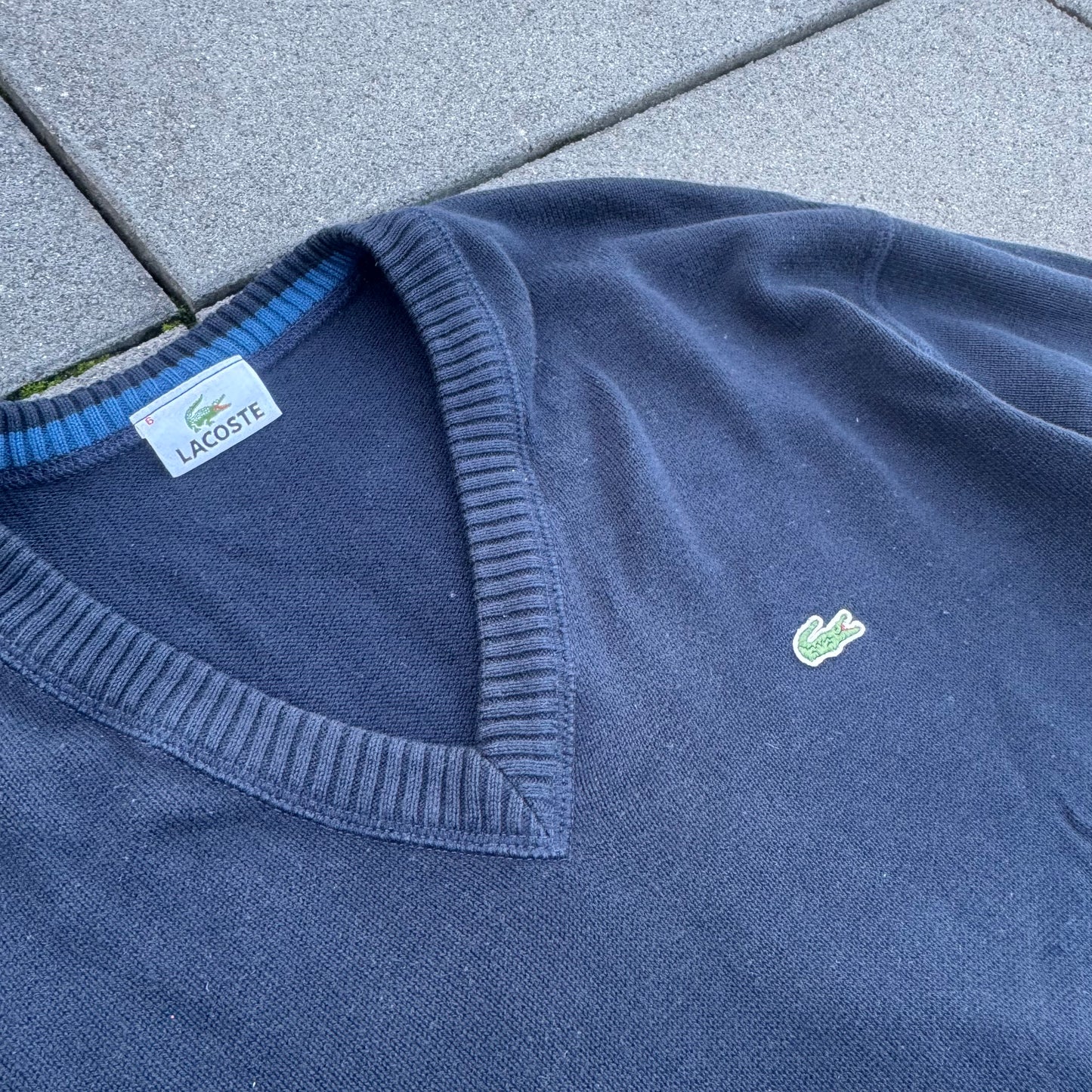 Lacoste classic retro knitted sweatshirt