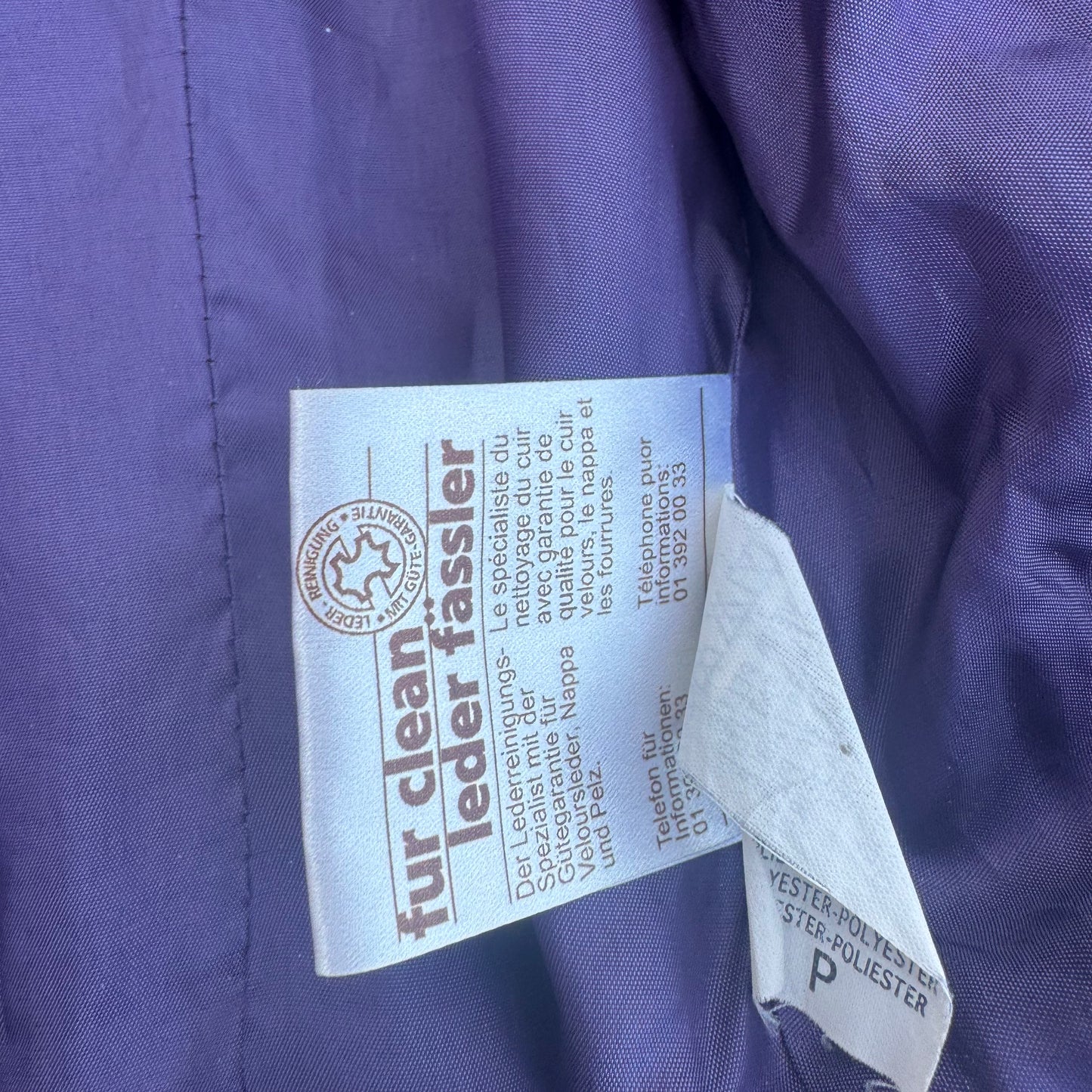 Leonardo purple designer genuine leather jacket